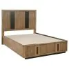 Coaster Fine Furniture 224900QB2 Terrace - Queen Storage Footboard, Slat & Conceal Panel, Box 2 of 3 - Ash Brown