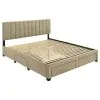 Coaster Fine Furniture 316010KEB1 Wheatland - King Headboard, Drawers & Slats, Box 1 of 2 - Light Brown