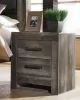Ashley Furniture B440-92 Wynnlow - Two Drawer Night Stand - Gray