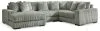 Ashley Furniture 21105S17 Ashley Furniture 21105S17 Lindyn - 4-Piece Sectional With LAF Corner Chaise - Fog