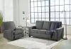 Ashley Furniture 53602/36/25 Rannis - 2 Pc. - Full Sofa Sleeper, Rocker Recliner - Pewter
