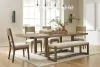 Ashley Furniture D974/35/01(2)/00 Cabalynn - 6 Pc. - Dining Room Table, 4 Side Chairs, Bench -  Oatmeal / Light Brown