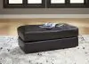 Ashley Furniture 57405/23/14 Ashley Furniture 57405/23/14 Amiata - 2 Pc. - Chair And A Half, Ottoman - Onyx