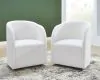 Ashley Furniture D821-02A Rowanbeck - Dining Upholstered Arm Chair (Set of 2) - Ivory