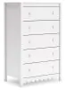 Ashley Furniture EB1810-245 Hallityn - Five Drawer Chest - White