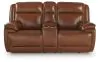 Ashley Furniture U1120418 Healy Pier - Power Reclining Loveseat With Console / Adj Headrest - Chocolate