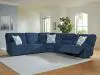 Ashley Furniture 93607S3 Ashley Furniture 93607S3 Acklen Place - 5-Piece Power Reclining Sectional - Navy