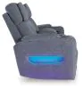 Ashley Furniture PC4980218 Studio Cave - Power Reclining Loveseat with Console - Steel