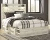 Ashley Furniture B192/31/36/46/57/54/160/92(2)/B100-13 Cambeck - 9 Pc. - Dresser, Mirror, Chest, Queen Panel Bed with Side Storage Drawers, 2 Nightstands - Whitewash