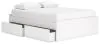 Ashley Furniture EB9630B14 Ashley Furniture EB9630B14 Onita - Queen Platform Bed With 2 Side Storage - White