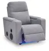 Ashley Furniture PC9930642A Pineland - Glider Power Recliner With Audio System - Pewter