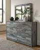 Ashley Furniture B221B30 Ashley Furniture B221B30 Baystorm - Dresser And Mirror - Gray