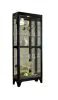 Pulaski Furniture 21218 PFC Curios - Lighted Gallery Style 5 Shelf Curio Cabinet - Onyx Black