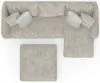 Jackson Furniture Industries 2306/63/76/28-01 Jackson Furniture Industries 2306/63/76/28-01 Bucktown - 2 Piece Sofa / RSF Chaise With Extra Thick Cuddler Seat Cushions & Cocktail Ottoman - Parchment