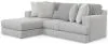 Jackson Furniture Industries 3303/75/42-18 Jackson Furniture Industries 3303/75/42-18 Logan - 2 Piece Upholstered Sectional With Comfort Coil Seating And 5 Included Accent Pillows (Left Side Facing Chaise) - Moonstruck