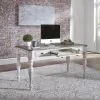 Liberty Furniture 244-HOJ-3DH Magnolia Manor - 3 Piece Home Office Set (Desk & Hutch) - Antique White