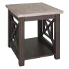Liberty Furniture 422-OT-3PCS Heatherbrook - 3 Piece Table Set (1 Cocktail 2 End Tables) - Charcoal & Ash