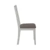 Liberty Furniture 182-C1501S Brook Bay - Slat Back Upholstered Side Chair - Textured White / Carbon Gray