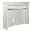 Liberty Furniture 417-EC73 Allyson Park - Entertainment Hutch - Wirebrushed White / Charcoal