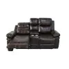 New Classic U6023-25-BRN New Classic U6023-25-BRN Kellen - Console Loveseat With Dual Recliners - Brown