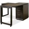 Riverside Furniture 23932 Prelude - Swivel Lift Top L-Desk - Dark Brown
