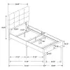 CoasterEveryday 305746T Mapes - Upholstered Twin Panel Bed - Charcoal