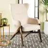 CoasterElevations 903052 Walker - Upholstered High Wingback Accent Chair - Cream