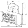 CoasterElevations 223523M Antonella - 7-Drawer Upholstered Dresser With Mirror - Ivory