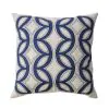 Furniture of America PL8011-2PK Teri - Pillow (Set of 2) - Beige / Indigo