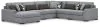 Benchcraft® 61305S13 Benchcraft® 61305S13 Bealton - 6-Piece Sectional With LAF Corner Chaise - Salt And Pepper