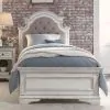 Liberty Furniture 244-BR-TUB Liberty Furniture 244-BR-TUB Magnolia Manor - Twin Upholstered Bed - Antique White