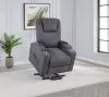 Coaster Fine Furniture 610453P Louie - Chenille Upholstered Power Lift Massage Chair - Dark Gray