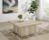 Coaster Fine Furniture 710878 Devar - Square Engineered Wood Coffee Table - Distressed Pine