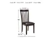 Ashley Furniture D310-01 Hammis - Dining UPH Side Chair (Set of 2) - Dark Brown