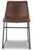 Ashley Furniture D372-01 Centiar - Dining UPH Side Chair (Set of 2) - Brown / Black