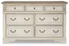 Ashley Furniture B743-31 Realyn - Dresser - 7-drawer - White / Brown / Beige