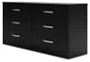 Ashley Furniture EB3392-231 Finch - Six Drawer Dresser - 29'' Height - Black