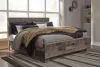 Ashley Furniture B200B43 Ashley Furniture B200B43 Derekson - Queen Panel Bed With 2 Side Storage - Multi Gray