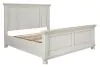 Ashley Furniture B742/31/36/46/57/54/96 Ashley Furniture B742/31/36/46/57/54/96 Robbinsdale - 6 Pc. - Dresser, Mirror, Chest, Queen Panel Bed - Antique White