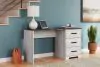 Ashley Furniture H4121-34 Shawburn - Home Office Desk - White / Dark Charcoal Gray