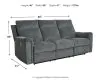 Ashley Furniture 3320287 Barnsana - Power Reclining Sofa - Gravel