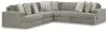 Ashley Furniture 58103/64/46(2)/77/65/08 Ashley Furniture 58103/64/46(2)/77/65/08 Avaliyah - 6 Pc. - 5-Piece Sectional, Ottoman - Ash