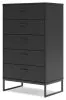 Ashley Furniture EB1865-245 Socalle - Five Drawer Chest - Black