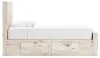 Ashley Furniture B2310B23 Lawroy - Twin Panel Bed With 2 Under Bed Storage Units - Light Natural