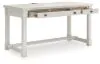 Ashley Furniture H742/34/01A/70 Robbinsdale - 3 Pc. - Home Office Desk, Home Office Desk Chair, Bookcase - Antique White