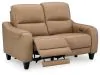 Ashley Furniture U6600014 Mosswell - Power Reclining Loveseat With Adj Headrest - Toffee