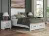Ashley Furniture B4615B7 Ashley Furniture B4615B7 Savonport - Queen Panel Storage Bed With Storage Footboard - White / Brown