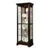 Pulaski Furniture 21459 PFC Curios - Locking Slide Door 5 Shelf Curio Cabinet - Deep Cherry Brown