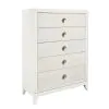 Samuel Lawrence Furniture S910-040 Melrose - 5-Drawer Dresser Chest - White