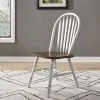 Liberty Furniture 186W-C1000S Liberty Furniture 186W-C1000S Carolina Crossing - Windsor Side Chair - White / Antique Honey
